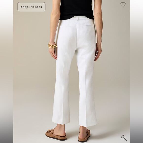 J.Crew Petite Kaya pant in stretch linen blend - Picture 2 of 9